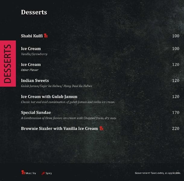 Horn Ok Please menu