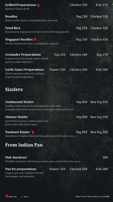 Horn Ok Please menu