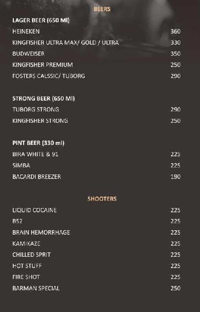 Horn Ok Please menu