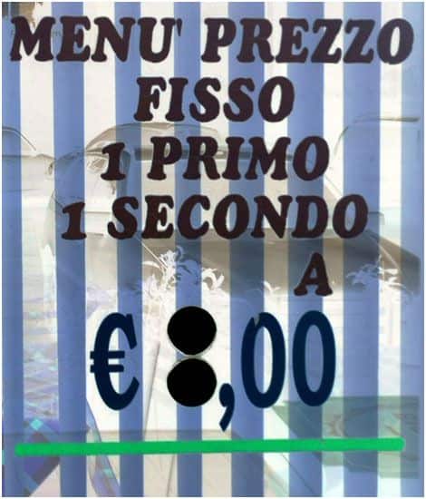 Menu di Pizza Mania tor Sapienza Roma 