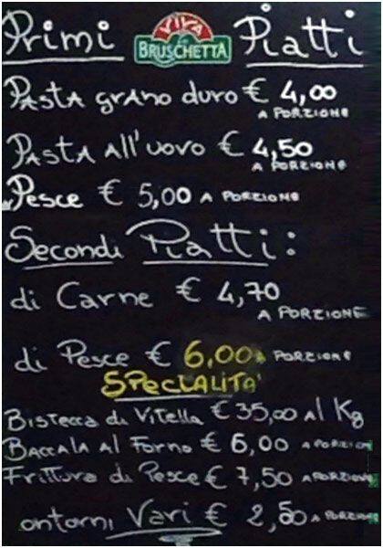 Menu di Pizza Mania tor Sapienza Roma 