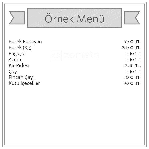 mirbey borek menu menu for mirbey borek cihangir avcilar istanbul