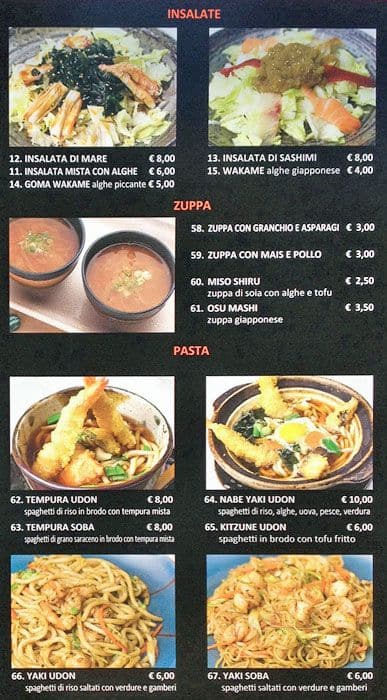 Menu di Ristorante Kobe Sushi 