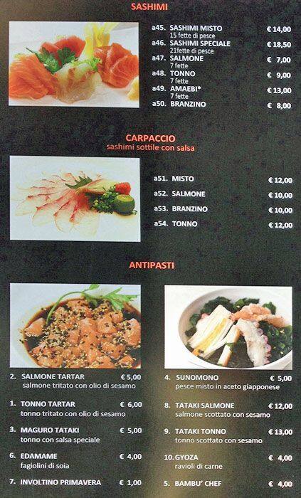 Menu di Ristorante Kobe Sushi 
