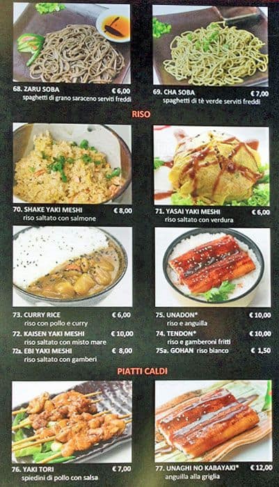 Menu di Ristorante Kobe Sushi 