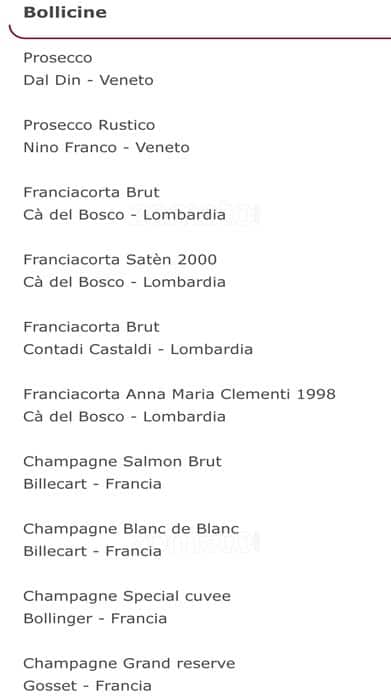 Menu di Cinecafe 