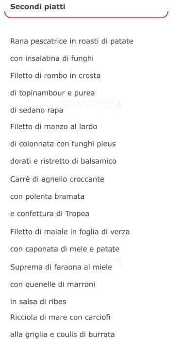 Menu di Cinecafe 