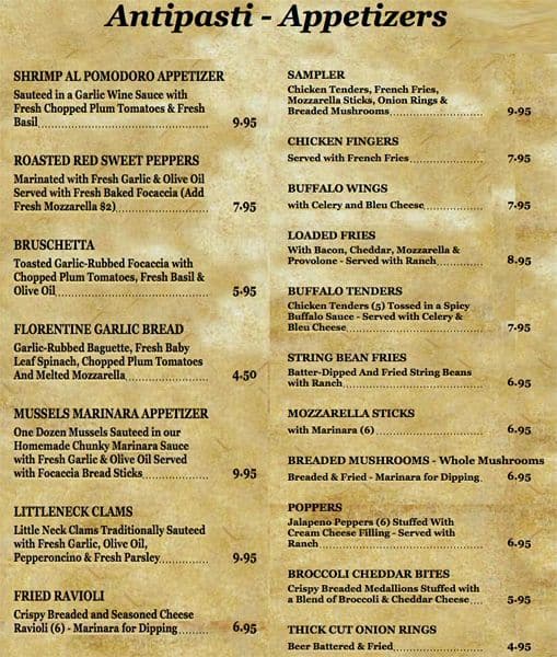 Sal's Pizza & Italian Restaurant Menu Urbanspoon/Zomato