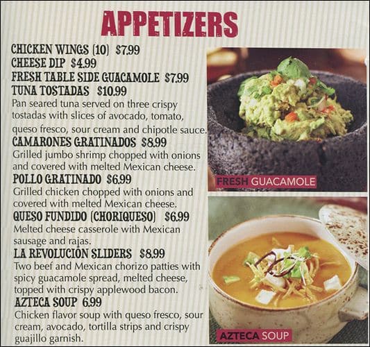 Plaza Azteca Menu Menu For Plaza Azteca Plymouth Meeting Montgomery County