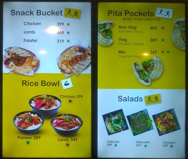 Lub Lub - World of Shawarmas menu