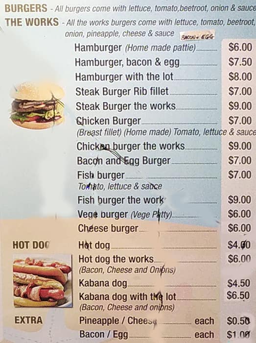 Menu at Lillybrook Seafood restaurant, Kallangur