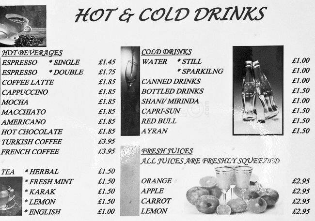 The Grill Master menu