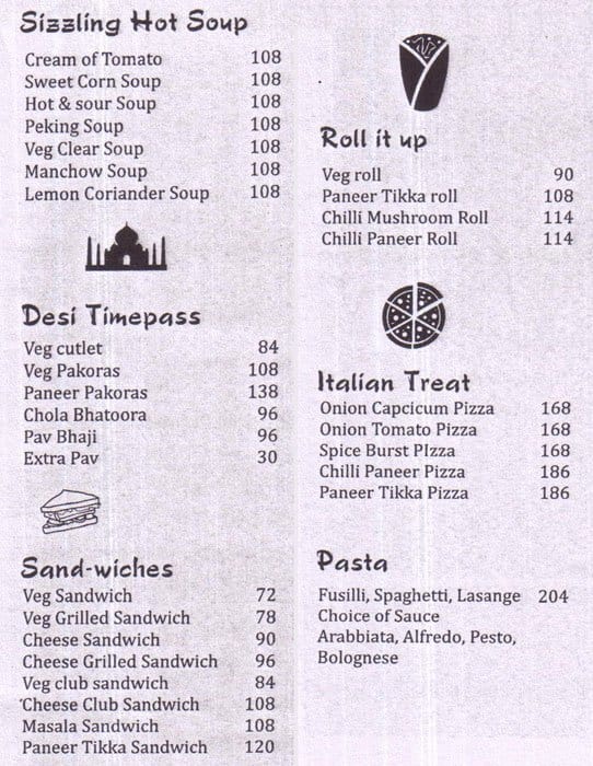 Saffron Kitchen Menu, Menu untuk Saffron Kitchen, Gomti Nagar, Lucknow