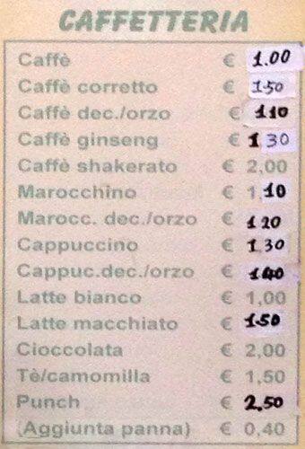 Menu di Scooby Bar 