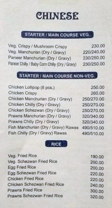 Great Punjab menu