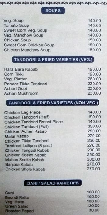 Great Punjab menu