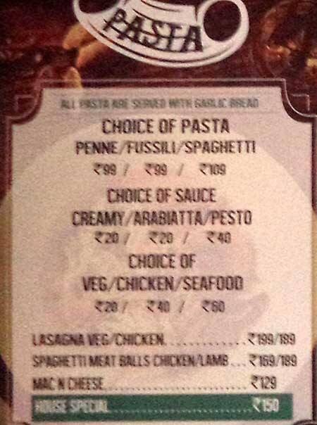 Square Ruth Menu at Square Ruth, Bengaluru, Phoenix Market City