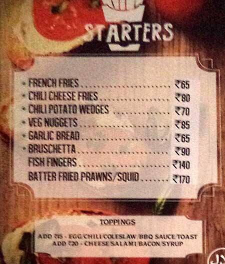 Square Ruth Menu at Square Ruth, Bengaluru, Phoenix Market City