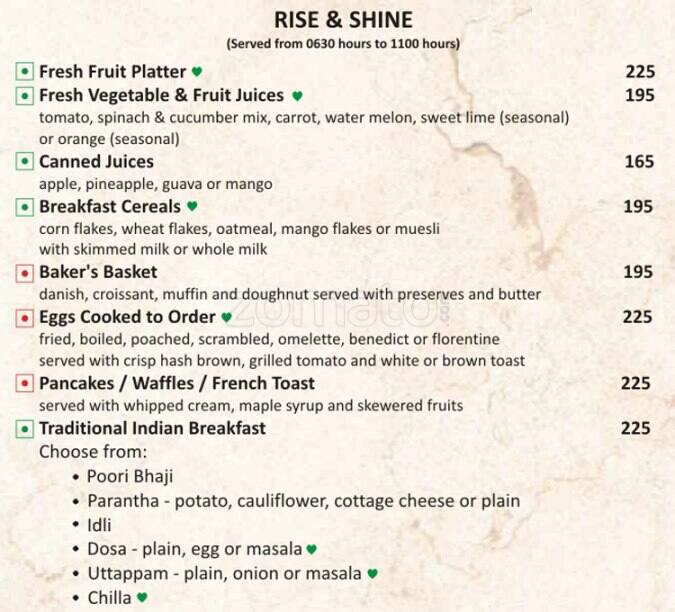 New Town Lounge and Bar menu