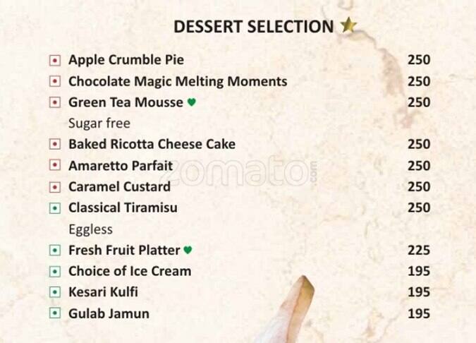 New Town Lounge and Bar menu