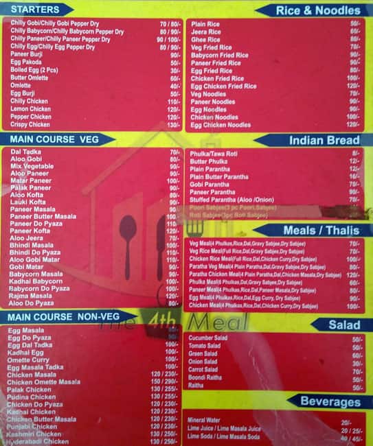 Menu of Hoi Foods, CV Raman Nagar, Bangalore