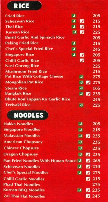 Menu at Wok On Bowl, Surat