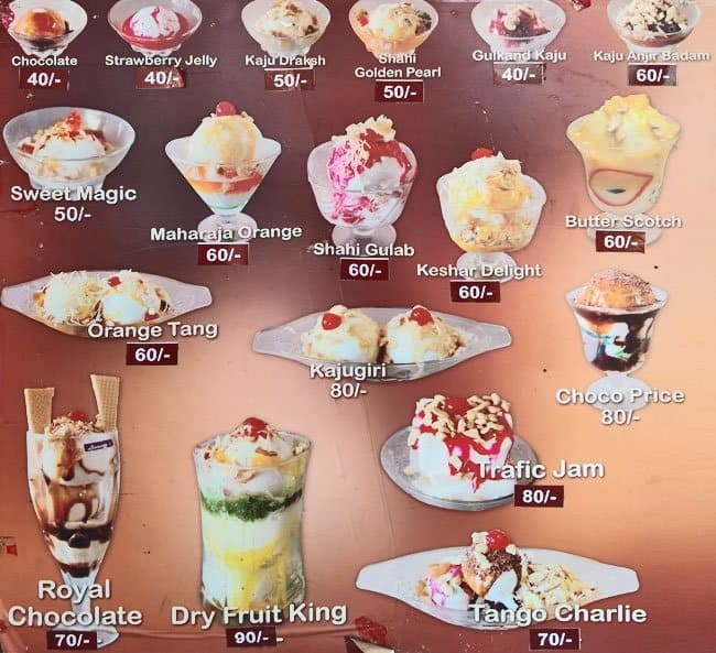 Krishna Ice Cream Parlour Menu Zomato