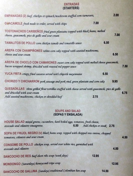 La Fonda Latino Grill Menu, Menu for La Fonda Latino Grill, Edgewater