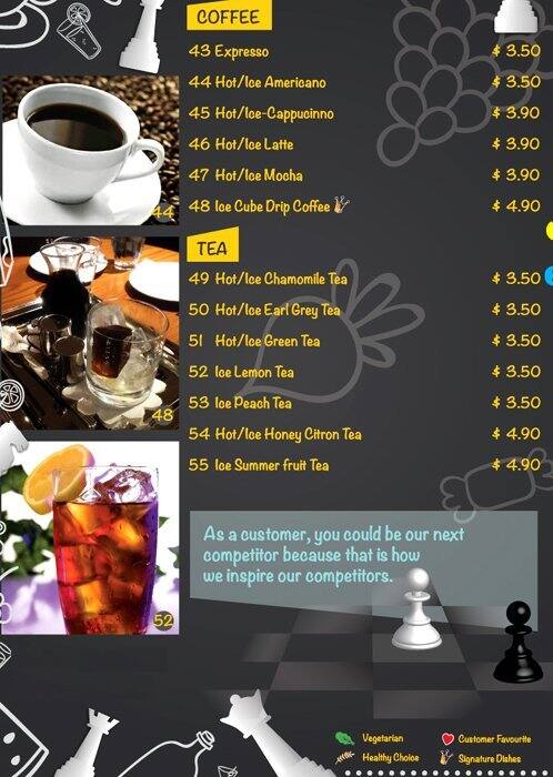 The Mind Cafe メニュー