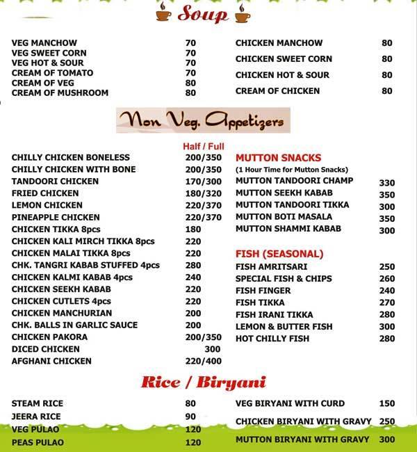 Flavours of Punjab Menu, Menu for Flavours of Punjab, Dhakoli, Zirakpur