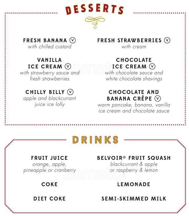 Cafe Rouge menu