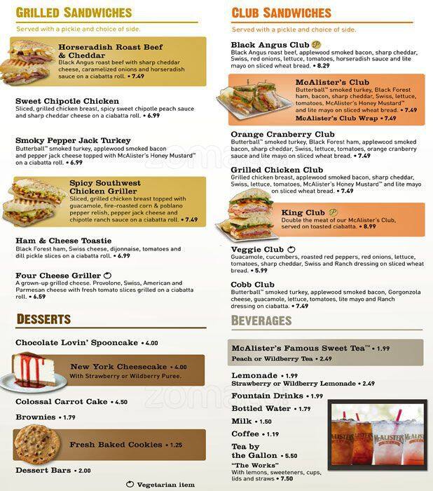 McAlister's Deli, Rosenberg, Houston - Urbanspoon/Zomato