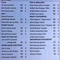 The Jaya Pub Bali Menu Menu For The Jaya Pub Bali Seminyak Bali The Jaya Pub Bali Menu Menu For The Jaya Pub Bali Seminyak Bali