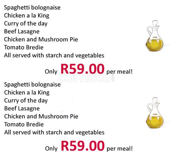 Olive Branch Coffee Shop Menu, Menu for Olive Branch Coffee Shop, Diep