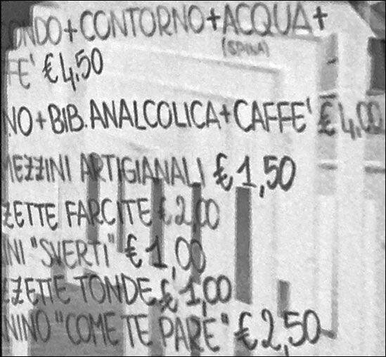 Menu di Marta's Bar 