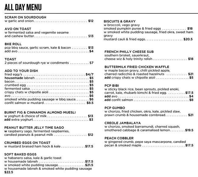 The Paramount Coffee Project Menu Urbanspoon/Zomato