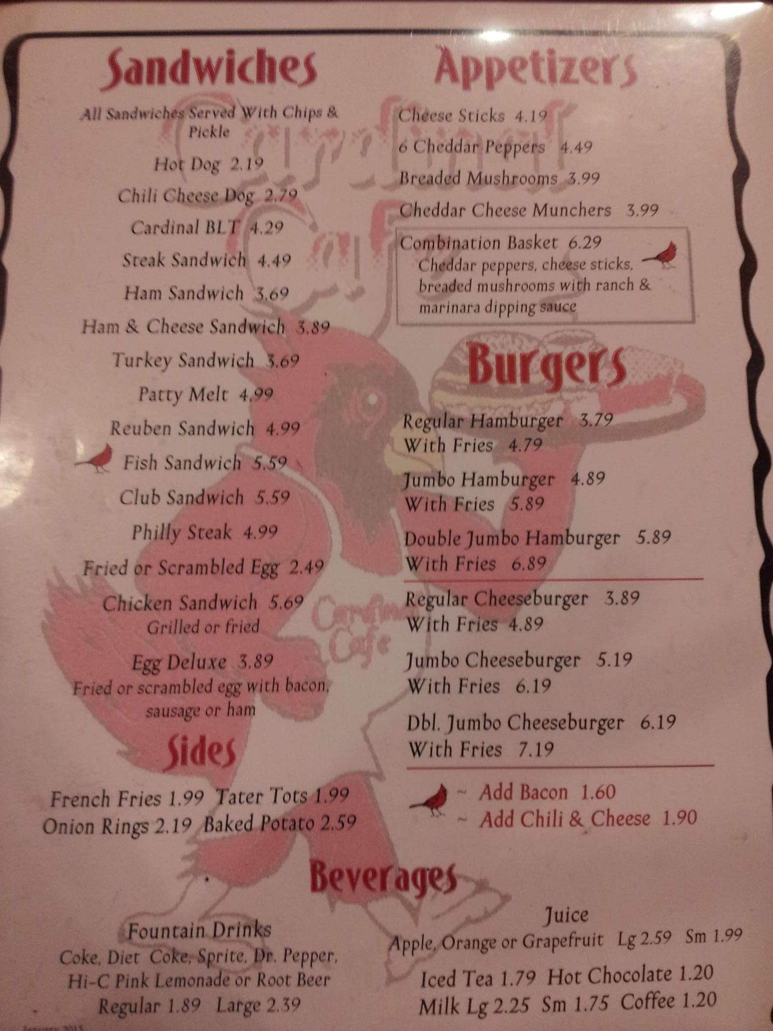 connector cafe and grill menu