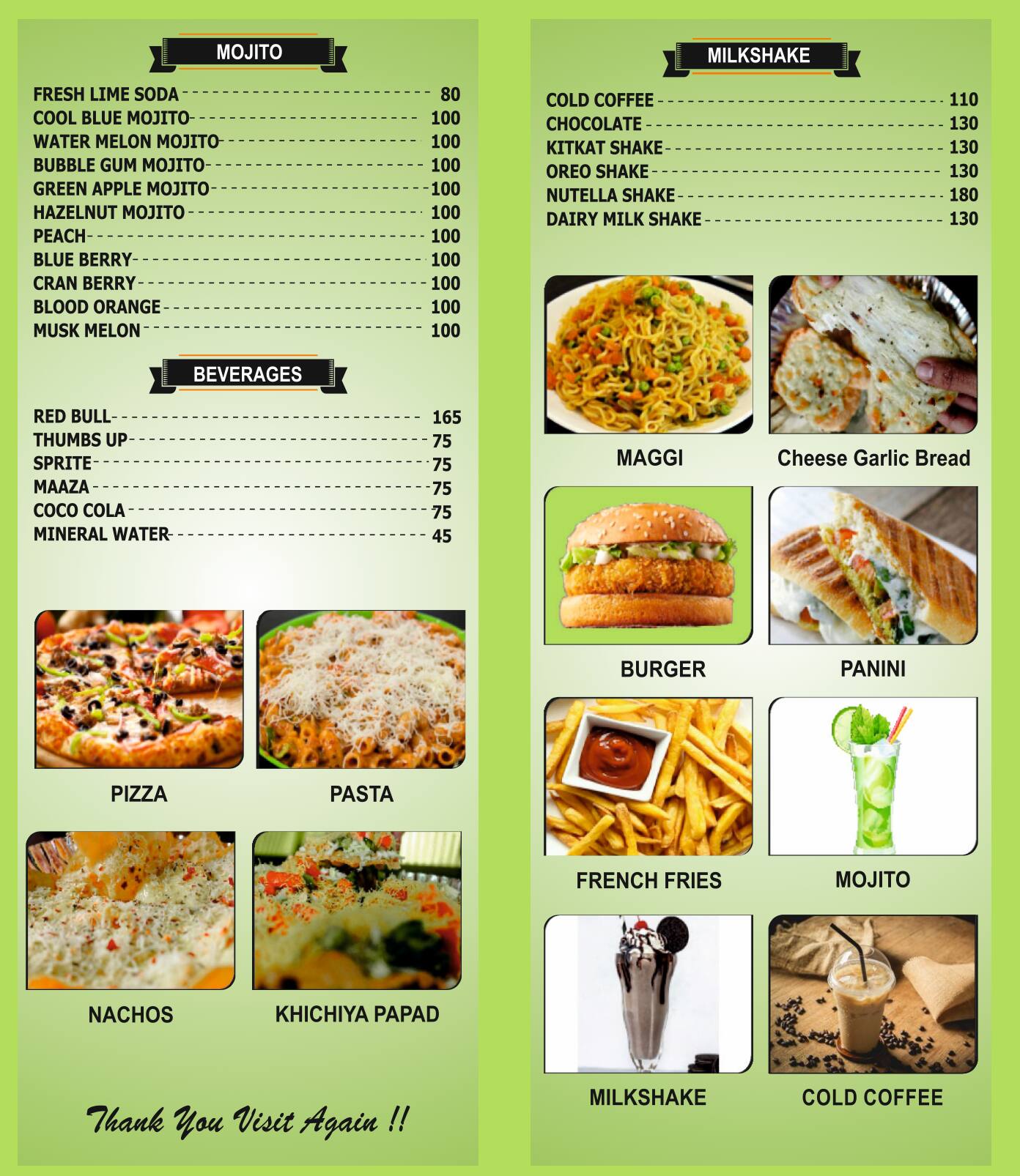 Menu of WTC Pasta, Kandivali West, Mumbai