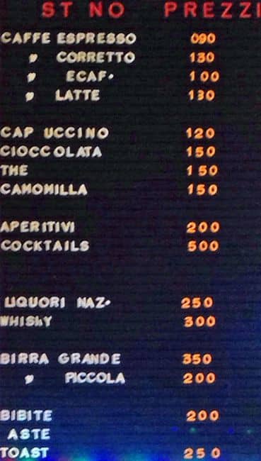 Menu di Ploom Store - Bar Alba 