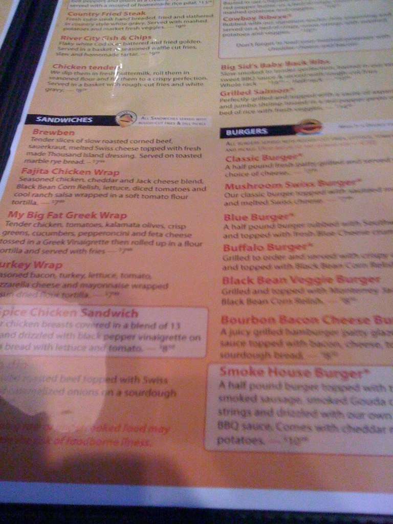 River City Brewing Co. Menu, Menu for River City Brewing Co., Wichita