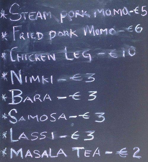Menu di Nepal Restaurant 