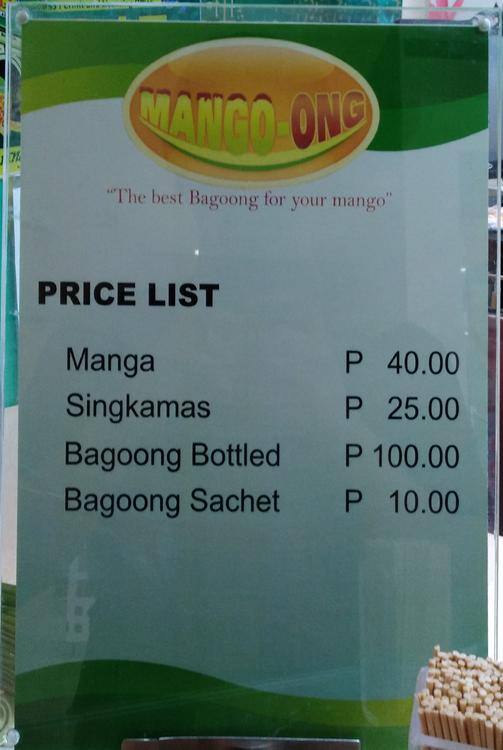 Carta de Mango-ong