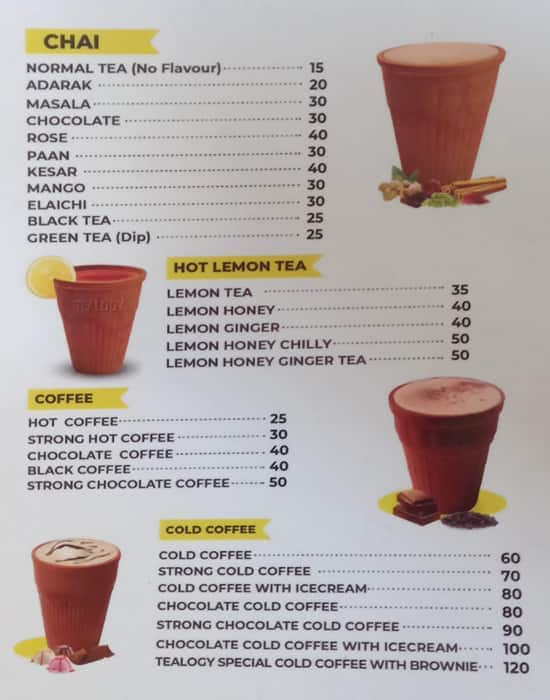 Menu at Tealogy Cafe Faridabad, Faridabad