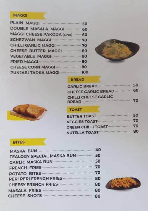 Menu at Tealogy Cafe Faridabad, Faridabad