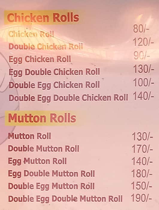 Tummyy Tull menu