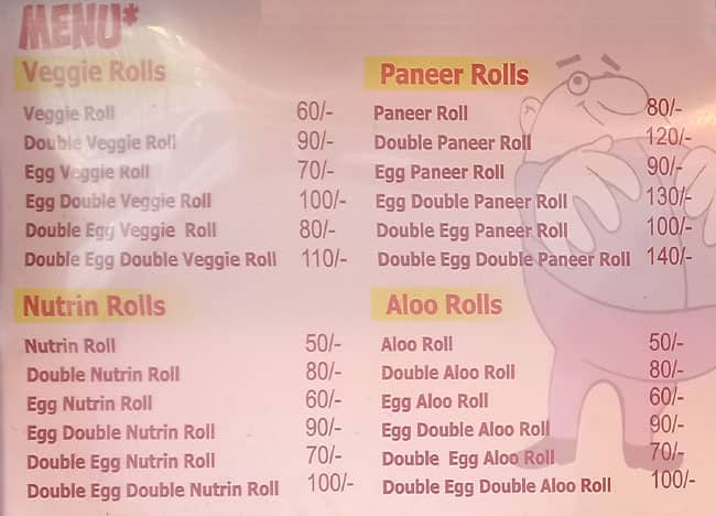 Tummyy Tull menu