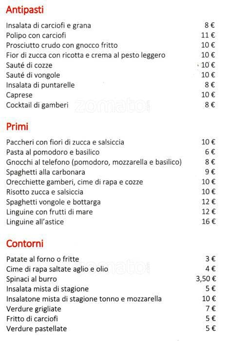 pizzeria vecchia napoli menu menu for pizzeria vecchia napoli loreto milano