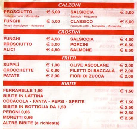 Menu di Tempesta Mario 