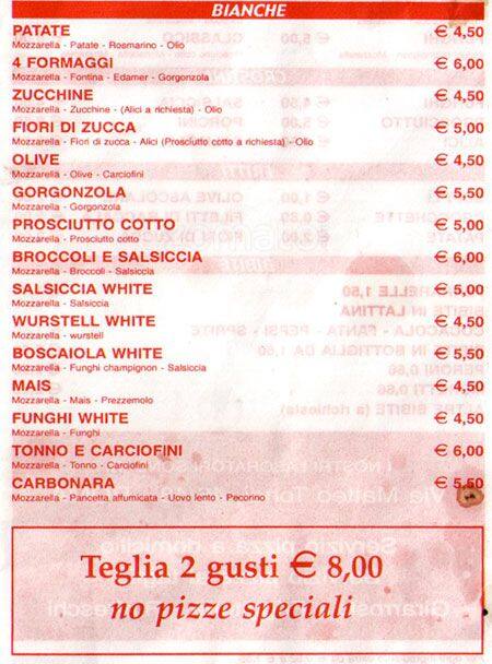Menu di Tempesta Mario 