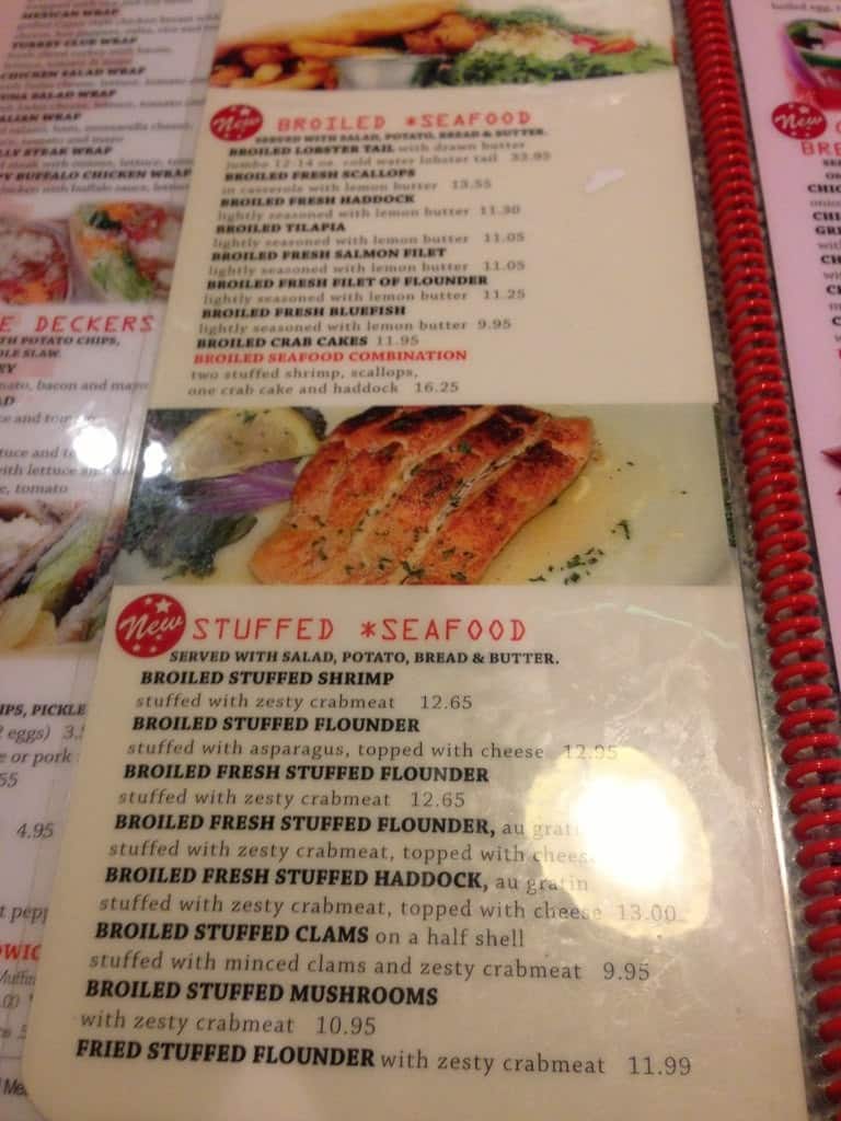 Menu at City View Diner, Whitehall